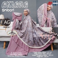 Akiara Shibori Mukena Ukuran Jumbo Bahan Rayon Shibori Handmade Free Tas