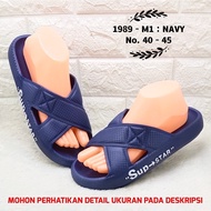 SANDAL PRIA BALANCE 1989 M1 SLOP SILANG ORIGINAL SENDAL JELLY LENTUR ANTI SLIP EMPUK ELEGANT ANTI S