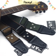 PDONY Guitar Belt, Vintage Pure Cotton Guitar Strap, Universal Easy to Use End Adjustable Guitar Accessories Electric Bass Guitar