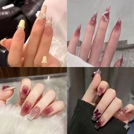 FAKE NAILS AND GLUE FAKE NAIL ART 3D WATERPROOF FAKE NAILS