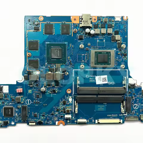 FH51S LA-K181P Mainboard With R5-4600H R7-4800H CPU For Acer Nitro 5 AN515-44 Laptop Motherboard GTX