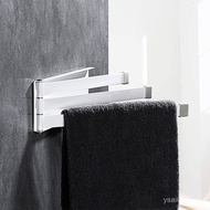Folding Rotating Rag Rack Storage Rack Perforation-Free 3YK Kitchen Bathroom Towel Bar Drying Towel 