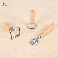 3PCS Ravioli Pasta Cutter Set, Ravioli Stamp Maker with Wooden Handle Ravioli Maker Pasta Cutter for