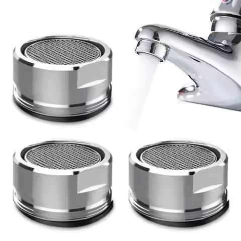 3PCS Brass Water Saving Faucet Tap Aerator M24 Thread Bathroom Faucet Bubbler Stainless Steel Replac