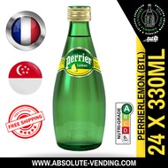 PERRIER Lemon Sparkling Mineral Water 330ML X 24 (BOTTLE) - FREE DELIVERY WITHIN 3 WORKING DAYS!