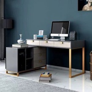 櫻桃傢俱 - 北歐輕奢轉角辦公枱電腦枱伸縮書枱多功能辦公寫字枱140CM（電腦枱）