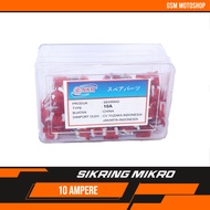 10A Micro Fuse (200 Pcs) NKR 10A Micro Fuse/ 10A Plug-in Fuse/