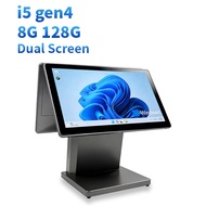 Cash Register Machine pos systems 8+128G Win10 15.6 inch Dual screen for restaurant point of sale sy