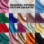 🌷KAIN ELA TOYOBO COTTON/GERMAN/EGYPTION 58"/HARGA UNTUK 4 METER/murah/kain pasang/ela/cotton