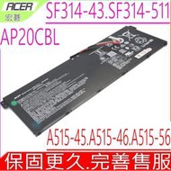 ACER AP20CBL 電池(原裝)宏碁 ASPIRE SF314-43，SF314-511，A515-45，A515-46，A515-56，AV15-51，R5-5500U，TRAVELMATE TMB311MA