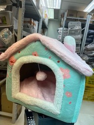 寵物床 寵物狗狗床 貓窩 四季通用 可拆洗貓窩狗床 44*36*39cm Size M - 粉色櫻花款