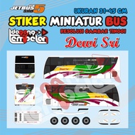 Stiker Miniatur Bus DEWI SRI