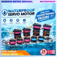 DSSERVO WATERPROOF DIGITAL SERVO MOTOR 20KG 25KG 40KG 60KG 80KG 160KG Full Metal [FREE ARM]