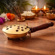 Pure Brass Loban Lamp | Dhoop Holder | Incense Burner for Home and Office | Dhoop Dani| Pooja Items