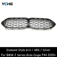 F44 Diamond Style ABS Silver Front Bumper Grille For BMW 2 Series Gran Coupe F44 M235i 216i 218i 220