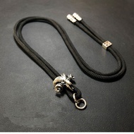 Silver Sheep Head Totem Pendant Rope Necklace Rope Pendant Rope Accessories Thangka Rope Exquisite A