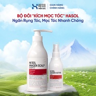 Bộ Đôi "KÍCH MỌC TÓC" HASOL Ngăn Rụng Tóc Mọc Tóc Nhanh Chóng - Hasol Anagen Scalp Shampoo +Hasol An