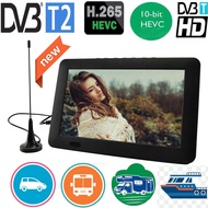 Leadstar 9 Inch Portable Tv With DVB-T-T2 Hevc 10Bit 16:9 800*480 HD Digital Mini TV Color Televisio