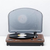 PATINS Vinyl Suitcase Record Player, Three Speeds Turntable Retro Record Player with Built-in Stereo Speakers, with Bluetooth transmitter for speakers, Mobile Phones Music Playback,Suitcase Design