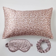 3-piece/4-piece Leopard Print Pillow Cases Nordic Pillow Cover Eye Mask Headband Portable Travel Sle