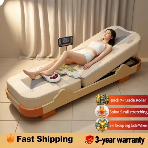 Massage Bed Hot Heated Portable Korea Cheap Nuga Best LCD Automatic Electric Rolling Thermal Jade St