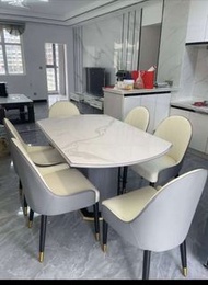 👑👑可伸縮餐桌#桌椅組合tables and chairs👑👑