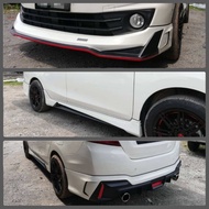 Perodua Bezza 1st Generation Drive 68 Skirting Bodykit PU Ready Stock