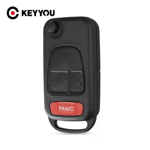 4 Button 3 + 1 Panic Flip Remote Key Keyless Entry Case Shell Key Cover For Benz MB ML350 ML500 ML32