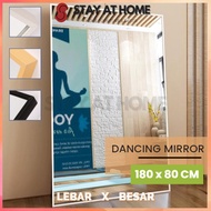 180cm Full Mirror For Dancing Mirror Full Length Mirror Large Mirror Big Mirror Stand Cermin Besar C