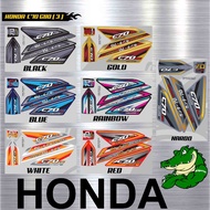 STRIPE MOTOR HONDA C70 GBO CUSTOM STICKER NEW DESIGN (3)