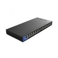Linksys LGS116P 16-Port (8x POE) Gigabit Switch