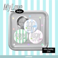 txt my love button badge