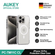 AUKEY iPhone 15 Premium Protection Clear Case PC-TM11-CL with MagSafe Casing Hp