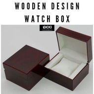 Wooden Design Watch Display Box Gift Box 1 Slot Watch Box Kotak Jam Tangan 手表盒 收纳盒