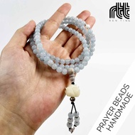 |Ren Ting|SG Seller| Aquamarine Mala 108 Prayer Beads (6mm) 海蓝宝108粒念珠 Meditation Mindfulness Chanting Buddhist Mantra