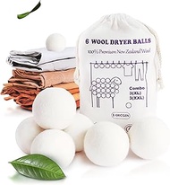 New Zealand Wool Dryer Balls Combo - Natural Fabric Softener, Reusable, Reduces Wrinkles & Drying Ti