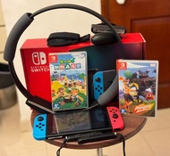 Like new Nintendo Switch 香港行貨＋動物森友會 + RingFit