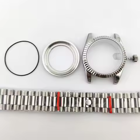 Miyota 8285 case 316L stainless steel Giant's Eye Sapphire glass case fit Miyota 8285 Movement watch