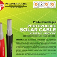 PV 6mm2 solar panel cable SUPREME brand 6mm H1Z2Z2-K 1x6mm PV1F solar cable