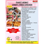 PAKET HEMAT FRANCHISE MAKANAN CRISPY FRIED CHICKEN AYAM GORENG ENAK