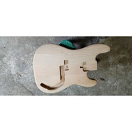 Body bass custom precision 5 string raw alder wood 4pcs