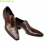 Aufu Shoes3717  Men's Square Toe Leather Shoes British Casual Pumps     Lace-up Men's Shoesshoes RNF