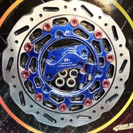 จานแต่ง จานเบรค BOSHI 270 mm AEROX น้ำเงิน หมุดแดง