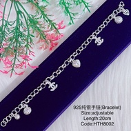 925纯银手链链/HTH8002(925 Silver Bracelet)Rantai tangan perak 925