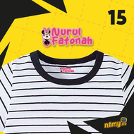 NTMY Label Sticker Name Iron On Sticker Nama Sticker Baju Iron On