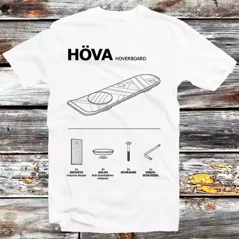 Hoverboard Back to the Future T Shirt Best Gift Ikia Hova