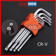 Durable Wrench Torx Allen Key Set 9Pcs / Hex Key