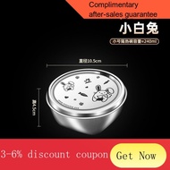 YQ 316Stainless Steel Children's Bowl Drop-Resistant Double Wall Insulation Anti-Scalding Baby Rice Bowl with Lid Cartoo