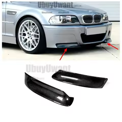 Car Accessories Front Bumper Lip Body Kit Spoiler Splitter Bumper Canard For BMW E46 1999-2006 2001