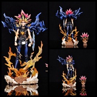 27cm Yu-Gi-Oh! Duel Monsters The ATEM Yami Yugi Complete Figure Can Change Head 4XDM